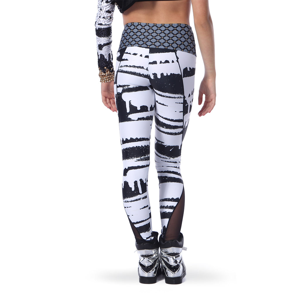 Graffiti Queen Merrow Mesh Panel Legging