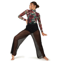 Rose Mesh Leotard