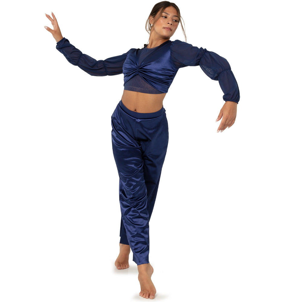 Satin Lux Wide Leg Pant