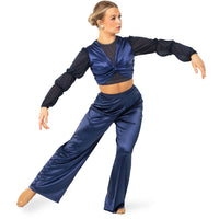 Satin Lux Wide Leg Pant