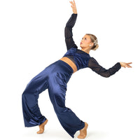 Satin Lux Wide Leg Pant