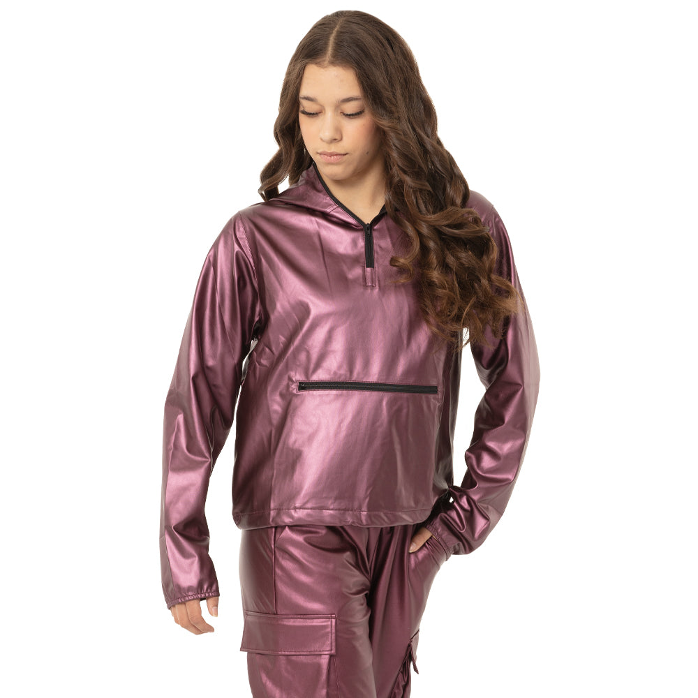Youth Chrome Ripstop Hooded Windbreaker