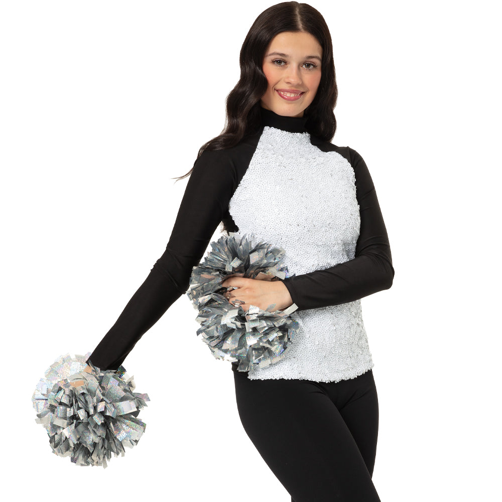 Alexandra Collection Long Sleeve Sequin Performance Top