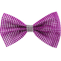 Large Rhinestone Bow with Contrast Trim